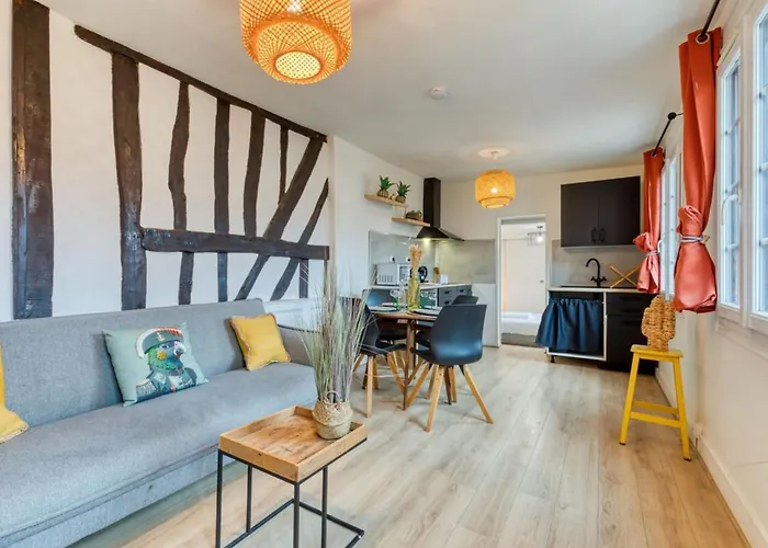 Apartment F2 Sur Cour Calme En Centre Rouen